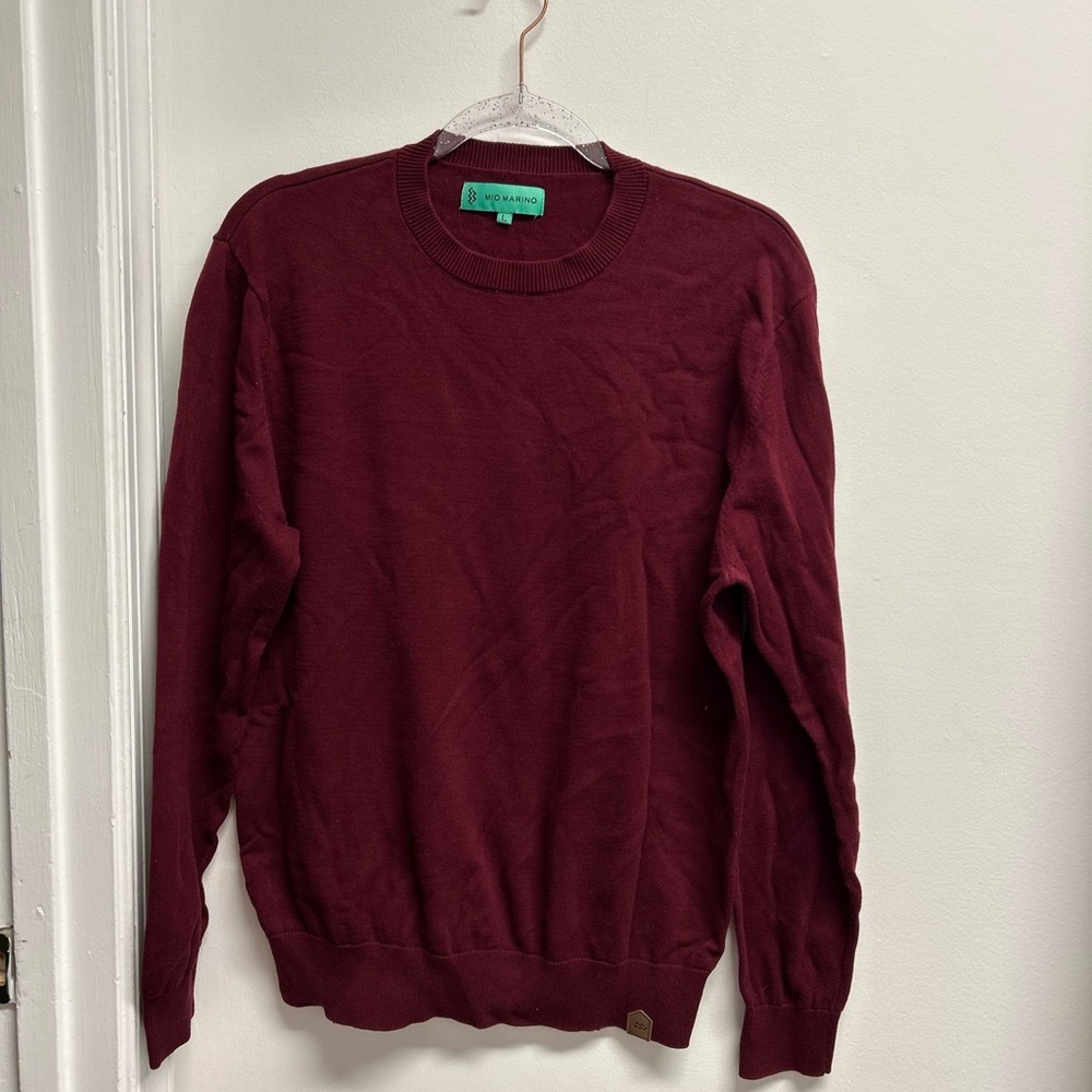 Luxurious Burgundy Crewneck Sweater
